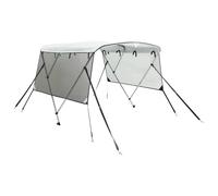 vidaXL 3-Bow Bimini-Top avec panneaux latéraux en maille 183x(154-167)x137 cm