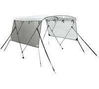 vidaXL 3-Bow Bimini-Top avec panneaux latéraux en maille 183x(185-198)x137 cm