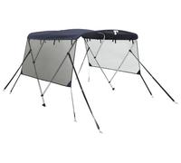 vidaXL 3-Bow Bimini-Top avec panneaux latéraux en maille 183x(185-198)x137 cm