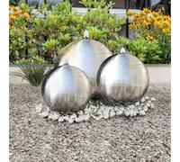 vidaXL 3x Sphères de Fontaine de Jardin avec LED Eclairage Boule de Fontaine Piscine Boule d'Etang Boule de Décoration 277506