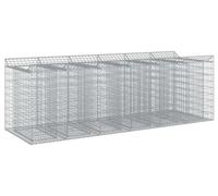 vidaXL, 3 jardinières en gabion, 300 x 100 x 100 cm, acier galvanisé