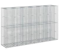 vidaXL, 3 jardinières en gabions, 250 x 50 x 150 cm, acier galvanisé