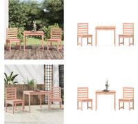 vidaXL 3 pcs. Set Bistro de jardin bois massif Douglasie - Garten Bistro Set - Garten Bistro Sets - Outdoor Bistro Set - Bistro Set Terrasse