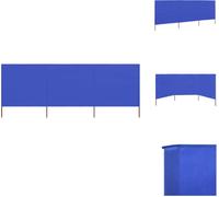 vidaXL 3 pièces pare-vent 400 x 120 cm bleu azur - Parasols et protections solaires