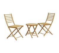 vidaXL 3-tlg. Set Bistro Bambus