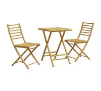vidaXL 3-tlg. Set Bistro Bambus