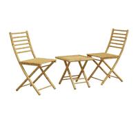vidaXL 3-tlg. Set Bistro Bambus