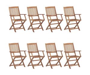 VidaXL 307496969, Terrasse, Siège rembourré, Acacia, Crème, Polyester, 540 mm
