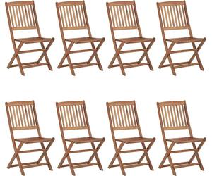 VidaXL 3075023, Terrasse, Siège rembourré, Acacia, Crème, Polyester, 485 mm