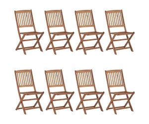 VidaXL 3075029, Terrasse, siège rembourré, Bois d'acacia, Gris brun, Polyester, 485 mm