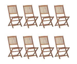 VidaXL 3075030, Terrasse, Siège couvert, Bois d'acacia, Rouge, Polyester, 485 mm