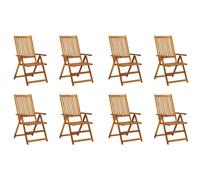 VidaXL 3075067, Terrasse, Siège rembourré, Acacia, Polyester, 570 mm, 690 mm