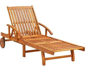 VidaXL 3077353, Terrasse, siège rembourré, Bois d'acacia, Gris brun, Polyester, 670 mm