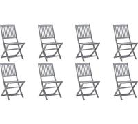 VidaXL 3078298, Terrasse, Siège rembourré, Acacia, Gris clair-marron, Polyester, 485 mm