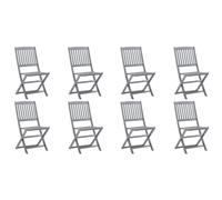 VidaXL 3078299, Terrasse, Siège rembourré, Acacia, Rouge, Polyester, 485 mm