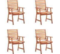 VidaXL 3078326, Terrasse, Siège rembourré, Acacia, Rouge, Polyester, 560 mm