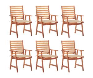 VidaXL 3078350, Terrasse, Siège rembourré, Acacia, Beige, Polyester, 560 mm