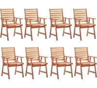 VidaXL 3078377, Terrasse, Siège rembourré, Acacia, Beige, Polyester, 560 mm