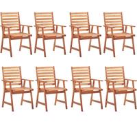 VidaXL 3078398, Terrasse, Siège rembourré, Acacia, Rouge, Polyester, 560 mm