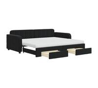 VidaXL 3197005 canapé lit sofa Noir Noir