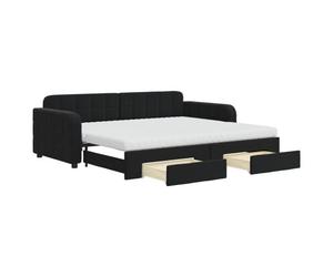 VidaXL 3197005 canapé lit sofa Noir Noir