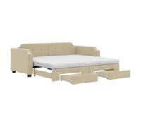 VidaXL 3197692 canapé lit sofa Crème Crème