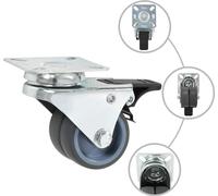 vidaXL 32 pcs. Roues pivotantes avec roues jumelées 50 mm