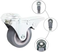 vidaXL 32 pcs. Roues pivotantes avec trou au dos 50 mm