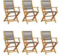VidaXL 3214569, Terrasse, Assise rembourrée, Acacia, Polypropylène (PP), Gris, 110 kg, 540 mm