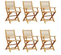 VidaXL 3214572, Terrasse, Assise rembourrée, Acacia, Polypropylène (PP), Beige, 110 kg, 540 mm