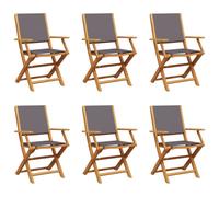 VidaXL 3214578, Mobilier de jardin, Assise rembourrée, Bois d'acacia, Polyester, Anthracite, 110 kg, 540 mm