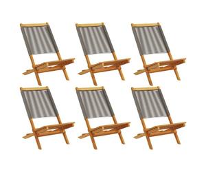 VidaXL 3214632, Terrasse, Assise rembourrée, Acacia, Polypropylène (PP), Gris, 110 kg, 410 mm
