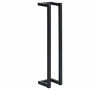 VidaXL 325919 porte-serviettes et anneau porte-serviettes Noir Noir