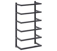 VidaXL 336123 porte-serviettes et anneau porte-serviettes Noir Noir