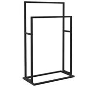 VidaXL 336127 porte-serviettes et anneau porte-serviettes Noir Noir