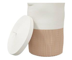 VidaXL 358480 Boîte de rangement Marron et Blanc Marron