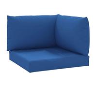 vidaXL Coussins de palette lot de 3 bleu tissu oxford