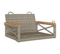 Vidaxl 368171 Banc De Jardin Bois D'acacia, Résine, Acier Gris
