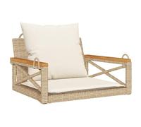 Vidaxl 368175 Banc De Jardin Bois D'acacia, Résine, Acier Crème