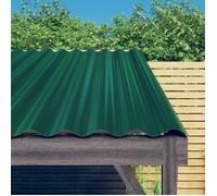 vidaXL Panneaux de toit 36 pcs. Acier revêtu par poudre Vert 60x36 cm