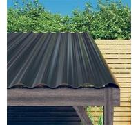 vidaXL Panneaux de toit 36 pcs. Acier revêtu par poudre Anthracite 60x36 cm