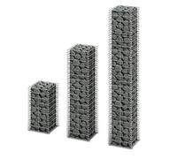 vidaXL Bases pour mur gabion Panier à pierres – Fil galvanisé – 3x