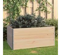 vidaXL Jardinières surélevées 3 pièces 80x120 cm Bois de pin massif