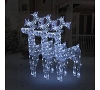 vidaXL Décorations de rennes - 3 pcs
