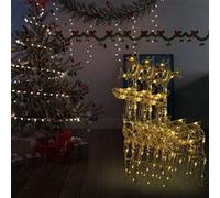 vidaXL Décorations de Noël de renne avec LED - 3 pièces