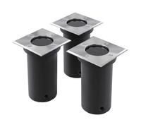 vidaXL 3x Lampe de Sol Lampe d'Extérieur Luminaire Lampe Éclairage de Jardin 40394
