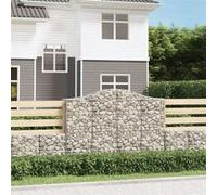 Panier à gabion vidaXL arqué - 3 pcs - 200x50x140/160 cm
