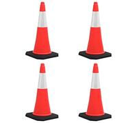 vidaXL 4/10x Cônes de Signalisation Réfléchissants Base Lourde 50/75 cm Marque