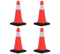 vidaXL Cônes de signalisation réfléchissants à base lourde 4 pcs 50 cm