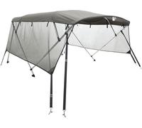vidaXL 4-Bow Bimini-Top avec panneaux latéraux en maille 243x(170-182)x137 cm
